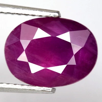 3.36Ct Natural Gemstone Ruby Top Red Oval Normal Heated Winza,Tanzania Ravishing - Image 1 of 4