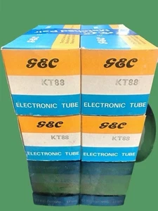 GEC KT88 6550 OOO getter NOS NIB Excellent Testing Values Matched Quad - Picture 1 of 7