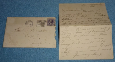 1918 US Cover & Letter To WWI Lt James Bryan Dashiell of MD From Youngstown Ohio - Image 1 of 4