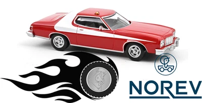 1:43 1975 Ford Gran Torino - Starsky and Hutch - NOREV Jet Car Diecast - Image 1 of 3