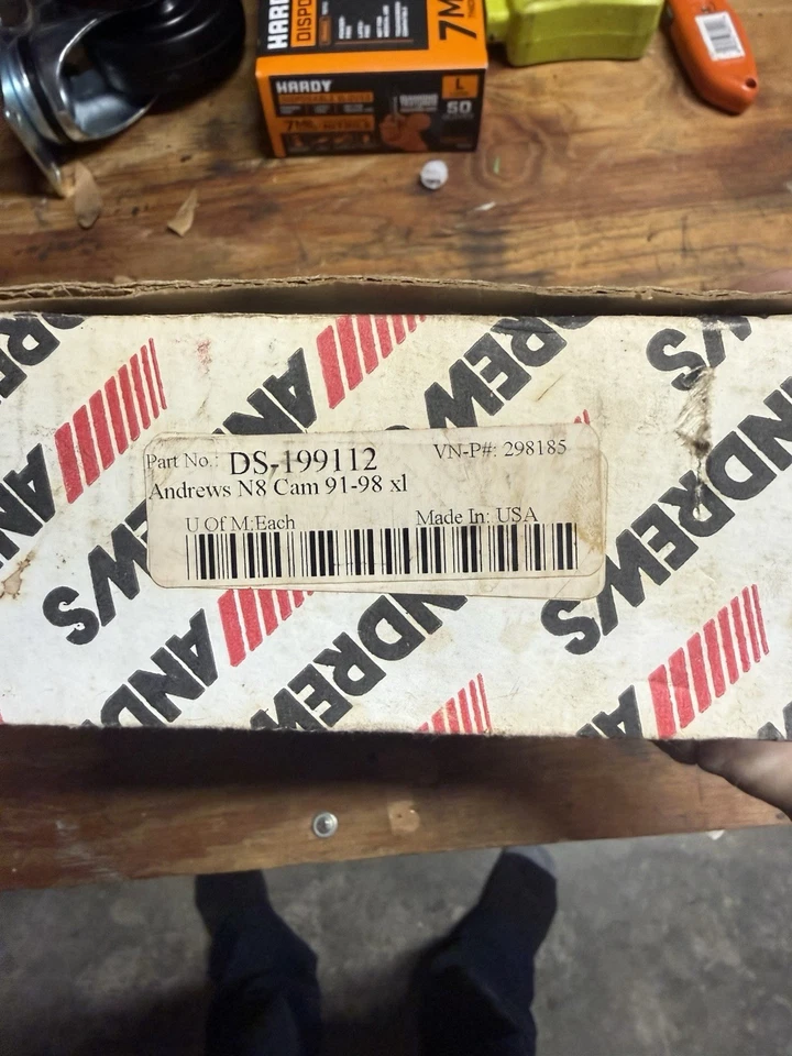 Árboles de levas Andrews 298185 N8 levas para 91-99 Harley Sportster 883 1200 66896 Foto 1 de 4