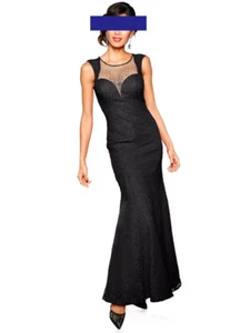 "ASHLEY BROOKE EVENT" Abendkleid mit Spitze romantisch in schwarz Gr. 38 Neu - Bild 1 von 7