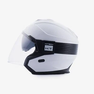 Casco moto scooter jet doppia visiera bianco in fibra BLAUER hacker bt omologato - Bild 1 von 3