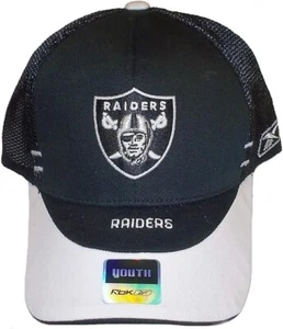 Las Vegas Raiders Flex Mesh Back Youth Reebok Hat - Size 4-7 Yrs - Picture 1 of 2