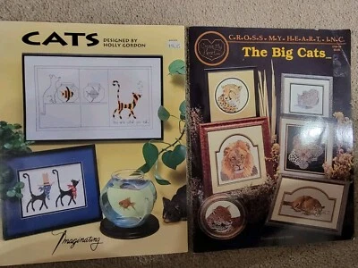 Two Pattern Pamphlets The Big CatsCross My Heart Inc & Cats Designed Holly Gordo - Image 1 of 3