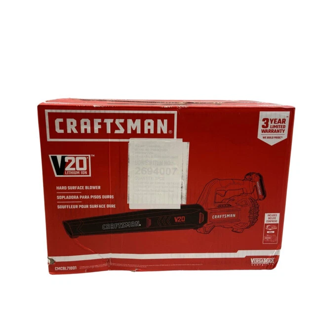 Craftsman CMCBL710D1 20V MAX Handless Cordless Leaf Blower Kit - Red