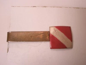 Dive Flag Scuba NAUI PADI Diver in Water Vintage HANDMADE COPPER Tie Bar Clip - Picture 1 of 6