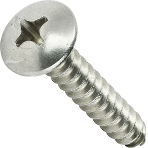 #10 x 1/2" Truss Head Sheet Metal Screws Self Tapping Stainless Steel Qty 50 - Picture 1 of 4