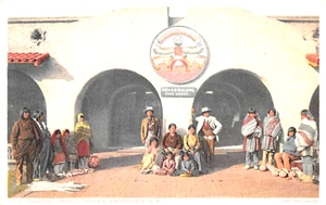 #H4112 POSTAL ALBUQUERQUE, N.M. EDIFICIO INDIO Y MEXICANO - Imagen 1 de 2