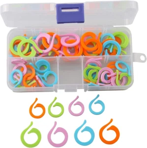 1 Boxe 1 Box Colorful Split Ring Stitch Markers Crochet Locking Stitch Marker Mi - Picture 1 of 5