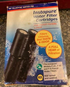 4 Instapure TELEDYNE WATER PIK R-2C4 FAUCET FILTER CARTRIDGE F-2C F-3C New - Picture 1 of 1