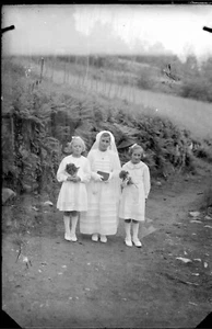 Doppelausstellung Portraits - altes Negativ Foto Glas An. 1940 - Bild 1 von 1