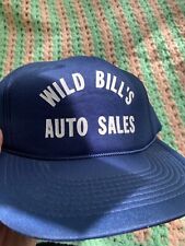vintage snapback hat cap 90s Wild Bills Auto Sales 