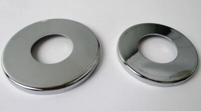 Mid USA Chrome Dust Covers Upper & Lower Bearing Covers for Harley Triple Tree Foto 1 de 2