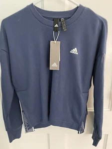 NWT WOMANS ADIDAS CHO CREWNECK MULTISPORT SWEATSHIRT IN TECH INDIGO ‘19 size S - Picture 1 of 10