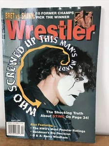 Vtg Apr 1997 Wrestler Sting NWO Sandman Barry Windham Wrestling Magazine - Picture 1 of 6