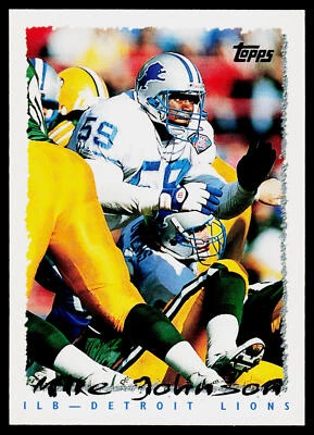 Mike Johnson, 1995 Topps, #326, Detroit Lions, - Image 1 of 2