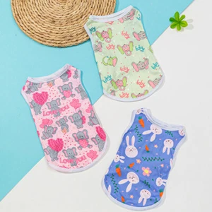 Pet Vest Printed Vest Thin Vest Dog Shirt Dog Clothes Comfortable Casual Cool - Picture 1 of 18
