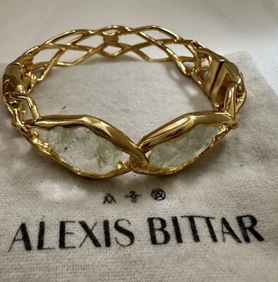 Pulsera Alexis Bittar Vintage Etéreo Tejido Dorado Foto 1 de 4