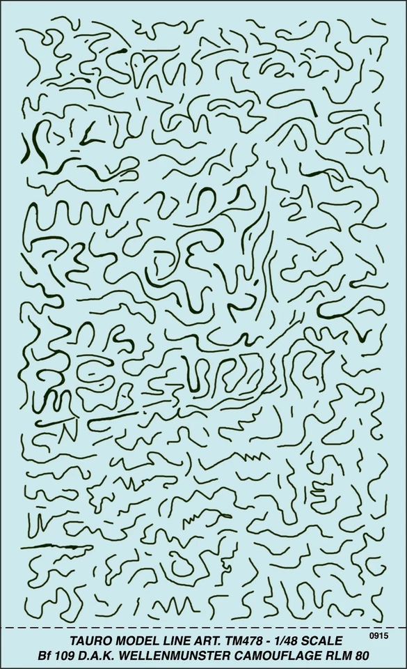 TAURO MODEL TM478 Bf 109 D.A.K. WELLENMUNSTER CAMOUFLAGE RLM 80 SCALA 1:48 - Immagine 1 di 1