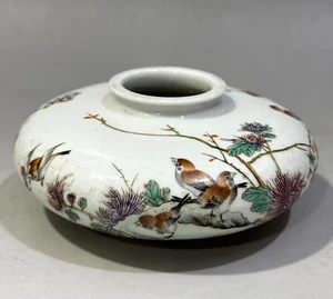 Vivid Collectable Art Hand Painting Famille Rose Porcelain Bird Wash - Picture 1 of 9