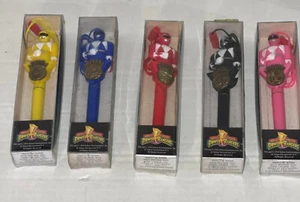 1994 Bandai Power Rangers Pens Collectible Complete set of 5 NOS Saban Vintage - Picture 1 of 5