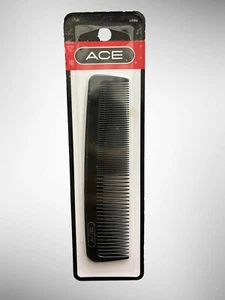 NOS Vintage Ace Pocket Comb 5" Black 61586 USA Made - Picture 1 of 3