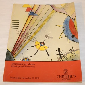 CHRISTIE'S New York Auction Catalog Painting, Drawings & Sculpture, October 1987 - Picture 1 of 4