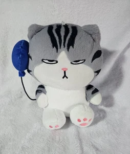 Grumpy Fat Katze hängendes Plüschtier Stofftier weißer Ballon 8 Zoll - Bild 1 von 10