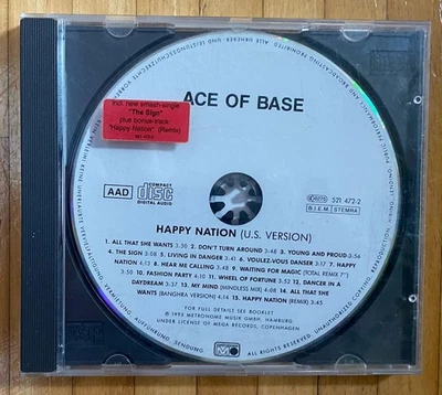 Ace Of Base - Happy nation (1993) - CD ohne Front-Cover - Zustand gut - Bild 1 von 2