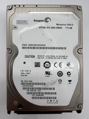 Seagate ST9320325AS 320GB 5400RPM 2.5" SATA HDD – FW:0005HPM1 – Tested - Image 1 of 4
