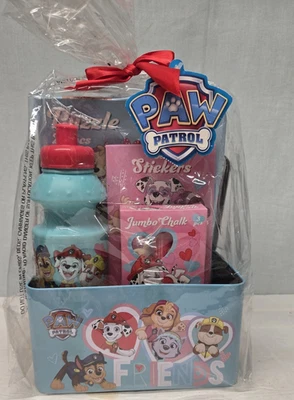Paquete de regalo Paw Patrol FRIENDS, botella de agua, tiza, pegatinas, rompecabezas, lonchera Foto 1 de 4