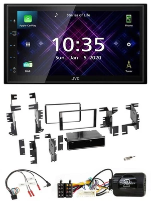 JVC DAB 2DIN Lenkrad Bluetooth USB Autoradio für Nissan Cube Frontier Juke Navar - Bild 1 von 4
