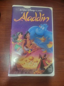 Aladdin (VHS, 1993) Walt Disney Original Classic video Black Diamond Used - Picture 1 of 11