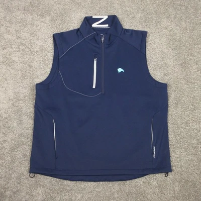 Zero Restriction Vest Mens XL Navy Blue Tour Series Performance Windbreaker Golf - Image 1 of 4