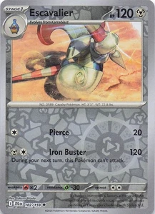 Escavalier- Reverse Holo- SV09: Journey Together 102/159- NM - Picture 1 of 2