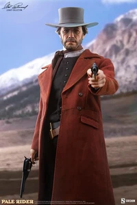 Sideshow Collectibles The Preacher 1:6 Scale Figure Pale Rider Clint Eastwood - Picture 1 of 19