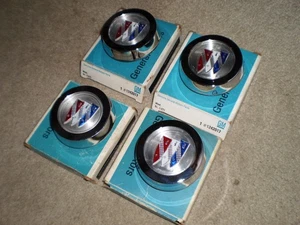 NOS RALLYE WHEEL CENTER CAPS 71-76 BUICK GS GSX SKYLARK REGAL CENTURY APOLLO 75 - Picture 1 of 8