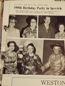 Sk228 Ephemera 1972 Picture X 5 Ipswich Mrs Lilla Ridgway 109th Birthday - Picture 1 of 6