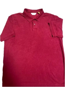 Roundtree & York Men's Size Large Polo Short Sleeve Gold Label 100% Cotton - Picture 1 of 2