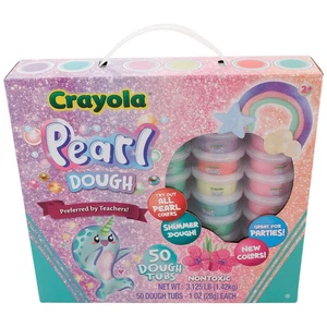 Paquete de 50 tinas de masa Crayola perla juego de arcilla para modelar niños juguete artesanal regalo nuevo - Imagen 1 de 3