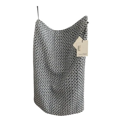 NUEVO CON ETIQUETAS CALVIN KLEIN Mujer Poliéster Algodón Falda Lápiz Forrada Geométrica Talla 2 Foto 1 de 4