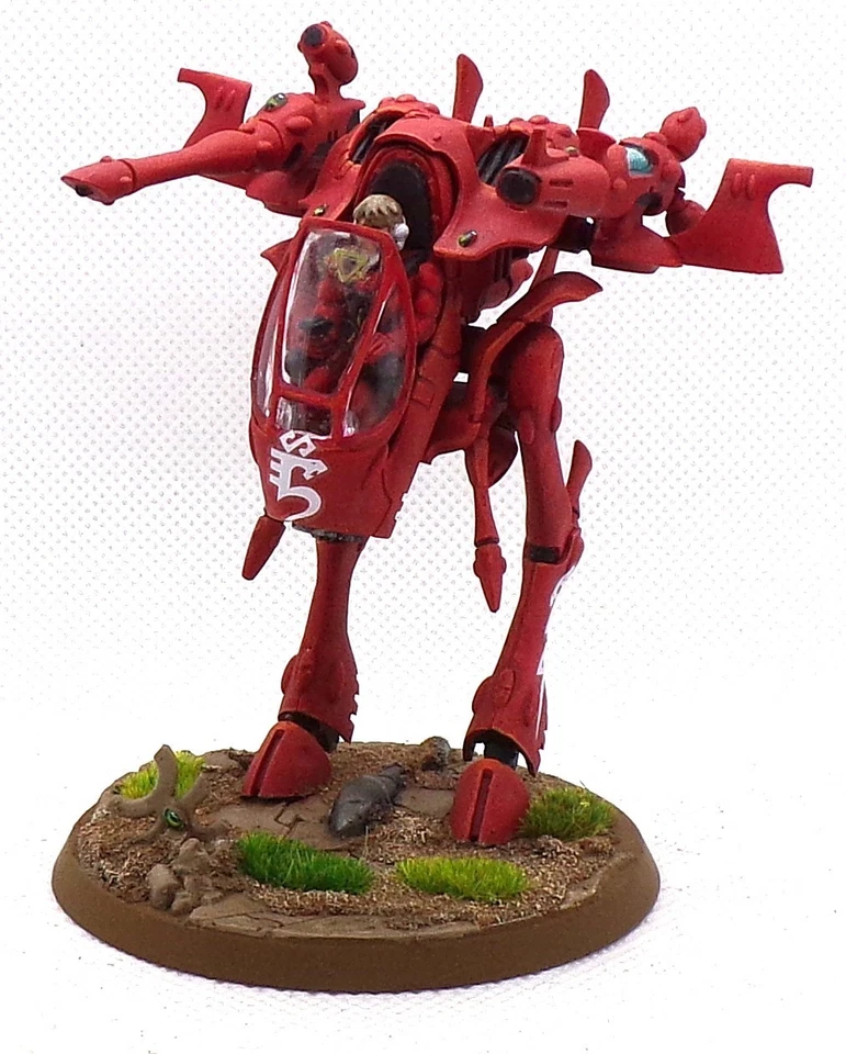 GAMES WORKSHOP WARHAMMER 40000 40K AELDARI WAR WALKER SAIM HANN PAINTED - Image 1 of 1