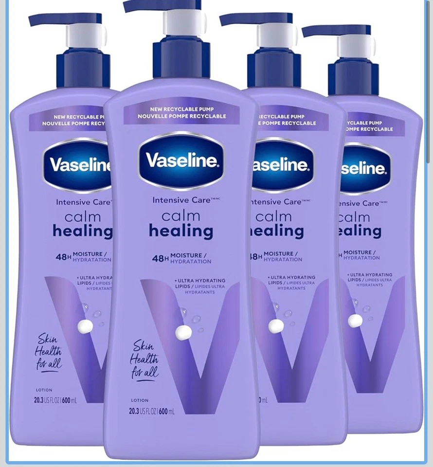 Vaseline Intensive Care Calm Healing Body Lotion 4 Count for Dry Skin Lotion - Image 1 of 3