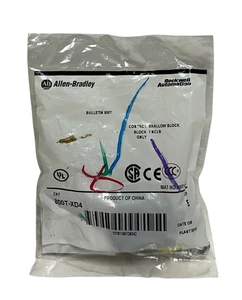ALLEN BRADLEY 800T-XD4 /E BULLETIN 800T SHALLOW CONTACT BLOCK 600VAC NSFS - Picture 1 of 2