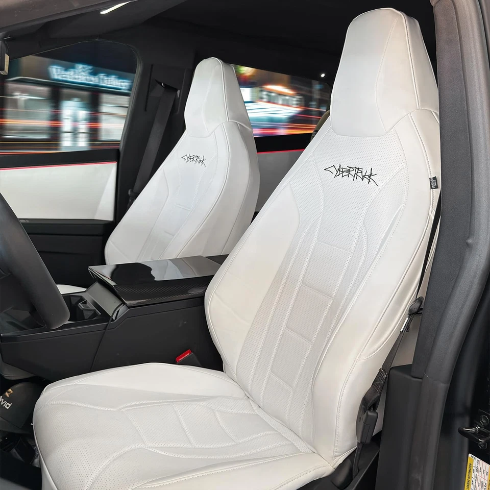  Juego de fundas de asiento para Cybertruck cubierta completa de cuero napa protector de asiento Foto 1 de 4