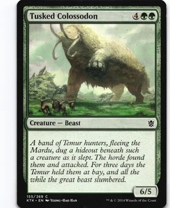 Tusked Colossodon C Khans of Tarkir 155 KTK - Picture 1 of 2