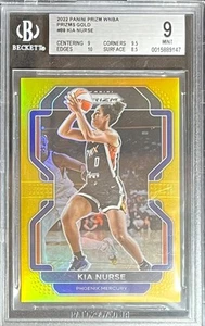 2022 WNBA PRIZM KIA NURSE GOLD PRIZM #10/10 BGS 9 MINT MERCURY - Picture 1 of 2