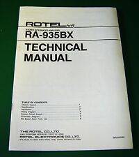 Original Rotel RA-935BX Service Manual