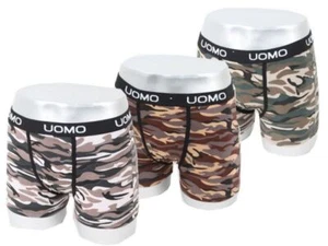 Boxer 6 uomo mimetici cotone biancheria intima mutande taglia M-3XL - Foto 1 di 1